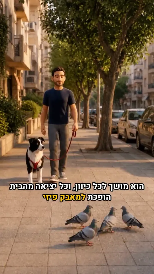 פריים מתוך סרטון האנימציה של רועי רצון