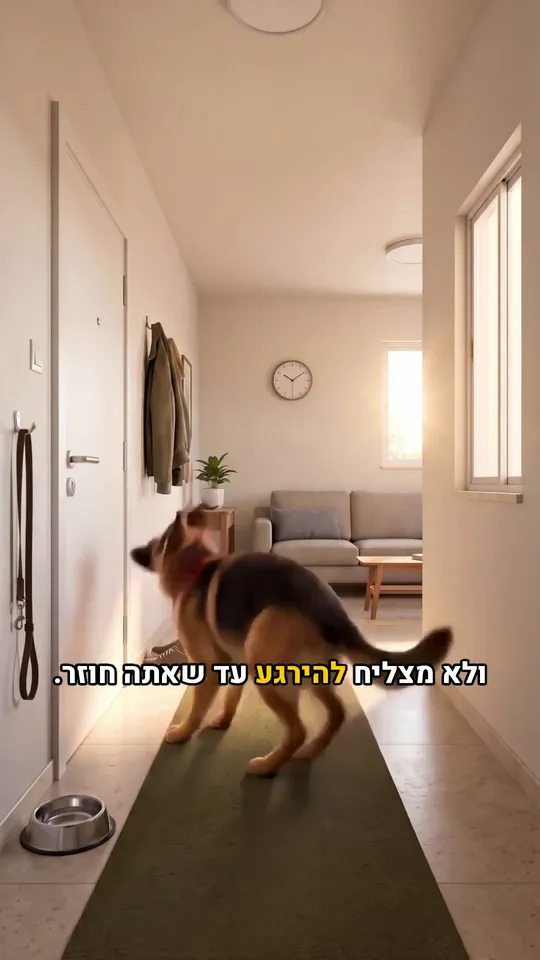 פריים מתוך סרטון האנימציה של רועי רצון על חרדת נטישה